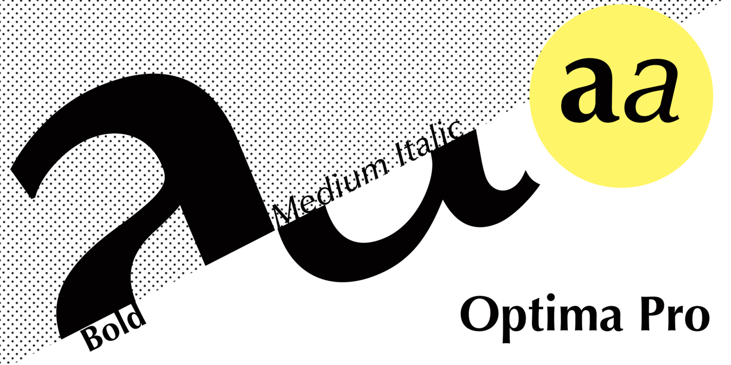 Пример шрифта Optima Pro DemiBold Italic